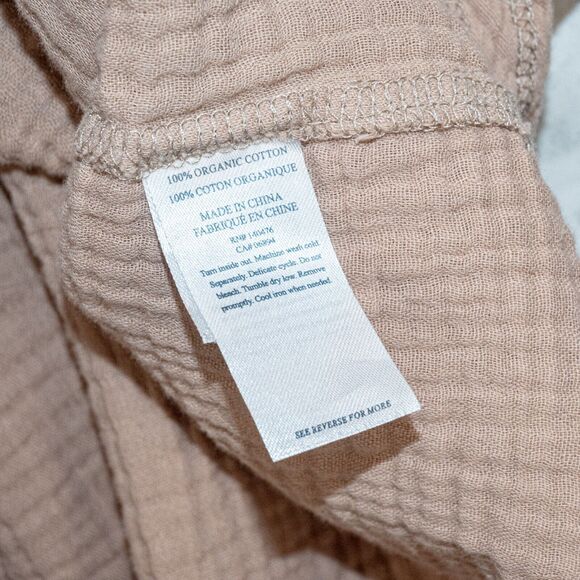 Faherty Women's Dream Cotton Gauze T-Shirt in Nougat beige size XL - Picture 5 of 9